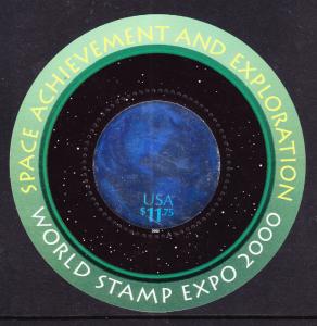 U.S. 2000 $11.75 Space Exploration Hologram Stamp VF/NH