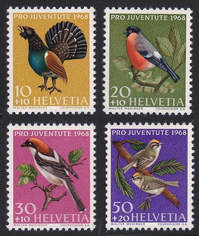 Switzerland Birds 4v SG#J225/28