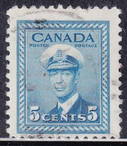 Canada 255 King George VI WWII War 1942