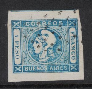 Chile 1819 SC 10a JUMBO VFU (1ftt)