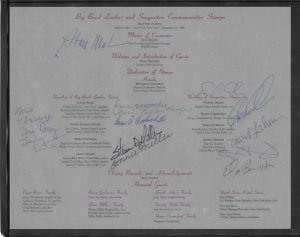 #3096-03 FDC USPS Signed Ceremony Program BIG BAND LEADERS & SONG WRITERS (my8)