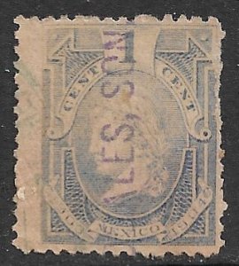 MEXICO 1903-04 1c Liberty Head Internal Revenue Rentas R225 NOGALES Used