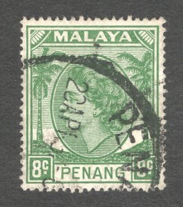 Malaya - Penang, Scott #34   VF, Used, CV $4.00 ......  4970012