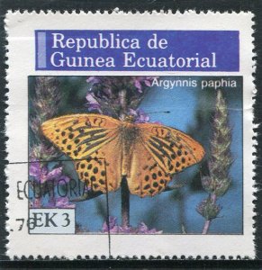 Equatorial Guinea 1976 BUTTERFLIES 1 value Perforated Fine Used VF