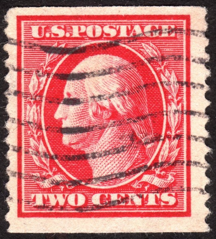 1910, US 2c, Washington, Used, Sc 388