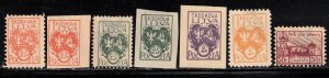 CENTRAL LITHUANIA Scott # 1//6, J1 Mint NO GUM