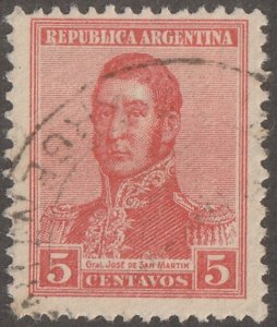 Argentina stamp, Scott#236,  used,  hinged,  1917, #236