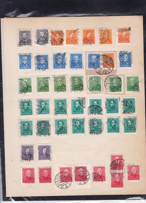 hungary early stamps page ref 18146