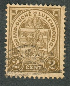 Luxembourg #76  used single