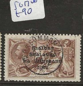 IRELAND    SG17    OVPT ON KGV GB  SEAHORSE    2/6   VFU         P0913H