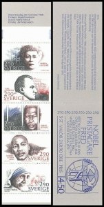 H373 Sweden 1986 MNH Scott 1622 a Nobel Prize Martin Luther King Mother Teresa