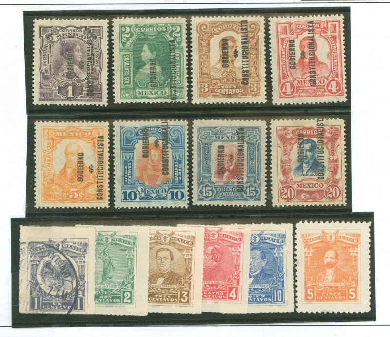 Mexico #423-430/500-503/505/ Unused Single