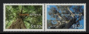 2015 Australia Australian Trees Line Pair MNH