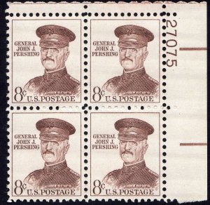 Scott #1214 John J. Pershing Plate Block of 4 Stamps - MNH P#27075 UR