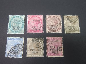 India Patiala 1891 Sc 13-7,20,26 FU