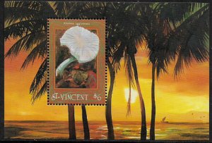 St Vincent #1691 MNH S/Sheet - Mushrooms - Scenic View