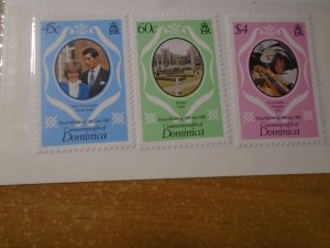 Dominica  #  701-03  MNH  Royal Wedding