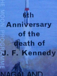 NAGALAND-6TH ANNIV: DEATH OF JOHN F. KENNEDY-OVPT- MNH IMPERF S/S-VERY FINE