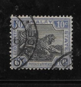 Federated Malay States 1922-32 Tiger Sc 63 Used A1905