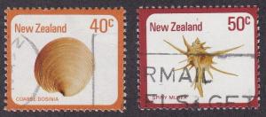 New Zealand # 676-677, Sea Shells, Used
