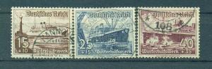 Germany sc# B107-115 used cat value $18.75