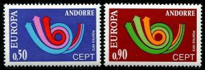 HERRICKSTAMP ANDORRA-FRENCH Sc.# 219-20 Europa NH Stamps Cat. Value $20.00