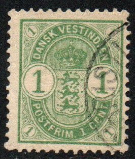 Danish West Indies Sc #21 Used