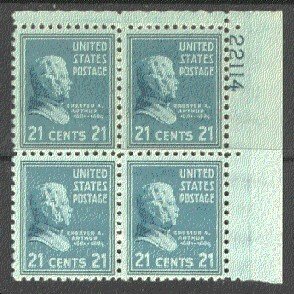 826 Fine MNH Plt/4 Y0083