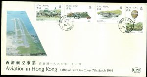 Hong Kong 1984 Aviation in Hong Kong FDC