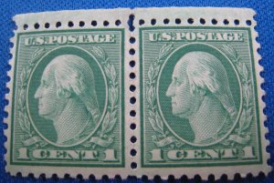 UNITED STATES -1916 - SCOTT # 462 -  PAIR WITH SELVEDGE   MNH   (u18)