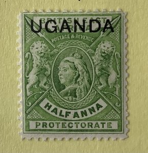 Uganda 1902  Scott  77 MNH - 1/2a,  Queen Victoria,  lions