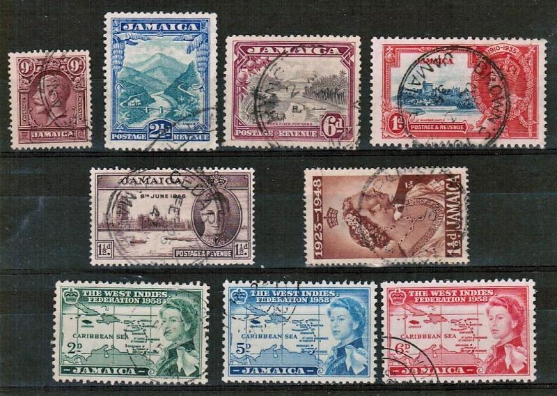 JAMAICA - MIXTURE OF GOOD USED STAMPS