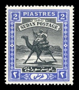 SUDAN Scott #24 (SG 25) 1908 Camel Post rider unused, HR, gum problem