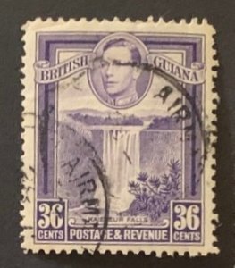 STAMP STATION PERTH British Guiana #235 KGVI Definitive Issue Used  1938