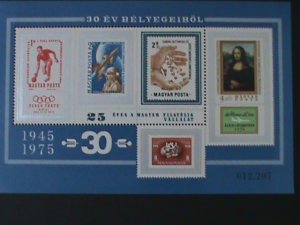 ​HUNGARY-1974-SC# 2310-STOCKHOLMIA'74 INTL. STAMP SHOW-MNH -S/S- VERY FIND