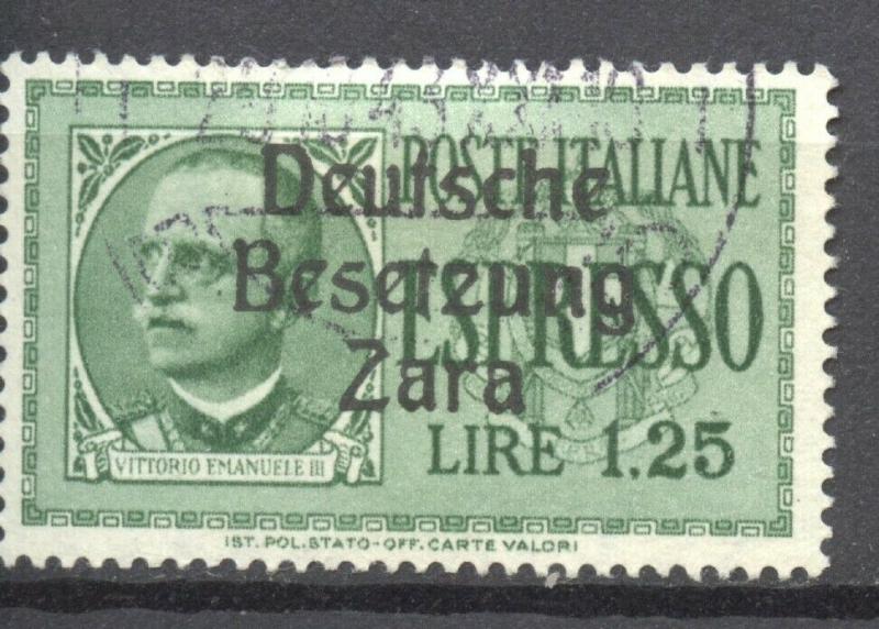 German Occupation Zara, Mi. 21 VF ++ used, no faults