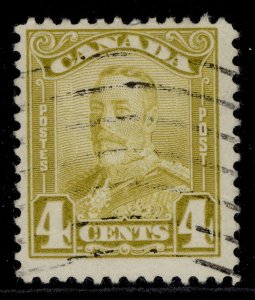 CANADA GV SG278, 4c olive-bistre, FINE USED. Cat £13.