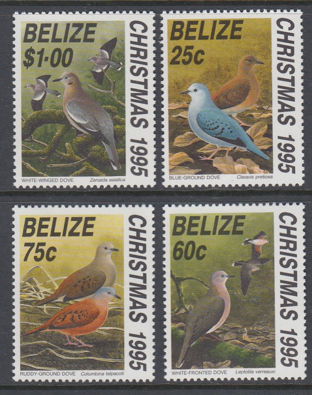 Belize 1059-1062 Birds Christmas MNH VF