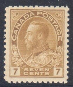 Canada #113b VF NH Straw Shade with AIEP Certification -- C1400,00