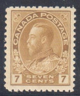 Canada #113b VF NH Straw Shade with AIEP Certification -- C1400,00