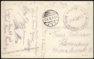 Germany WWI Marine Flugstation Koeslin Flight Command Feldpost Cover G68359