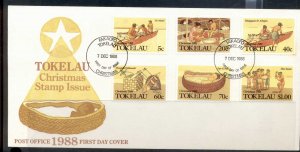 Tokelau 1988 Xmas FDC