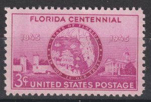 U.S.  Scott# 927 1945 SUP MNH Florida Statehood