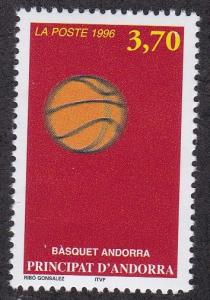 French Andorra # 460, Basketball, NH, 1/2 Cat