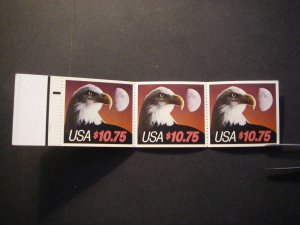 BK148, Scott 2122a, $10.75 Eagle Complete Booklet of 3, MNH Beauty