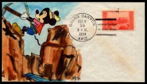 Scott 741 2 Cents Grand Canyon Melissa Fox Hand Painted FDC Add On Unique?