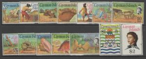 CAYMAN ISLANDS SG346/59 1974 DEFINITIVE SET MNH