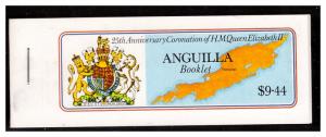 ANGUILLA #315-318 BOOKLET 25th anniversary Coronation Elizabeth II