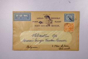 Great Britain 1930 First Flight London to Brussels - L38435