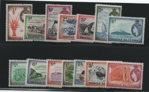 Tristan Da Cunha #14 - #27 Very Fine Never Hinged Set